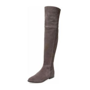 Suede over the knee boot